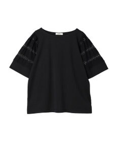 earth music&ecology フレア袖レースプルオーバー