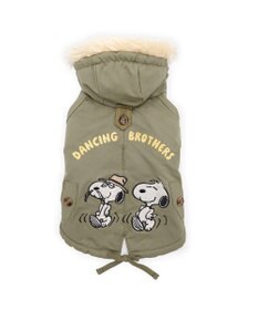 PET PARADISE スヌーピー 遠赤外線 暖ダン モッズコート 中型犬 大型犬