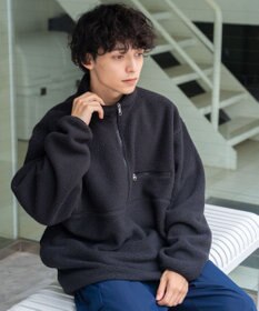WEGO フリース ハーフZIPプルオーバー
