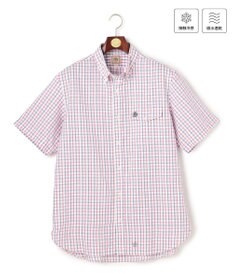 J.PRESS MEN 【KING SIZE 】【吸水速乾 / 接触冷感 / 高通気性】Aero Weave クールマックスサッカー チェック シャツ / B.D.