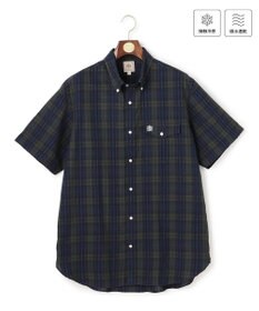 J.PRESS MEN 【KING SIZE 】【吸水速乾 / 接触冷感 / 高通気性】Aero Weave クールマックスサッカー チェック シャツ / B.D.