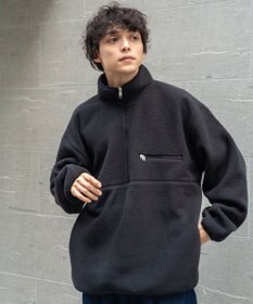 WEGO フリース ハーフZIPプルオーバー