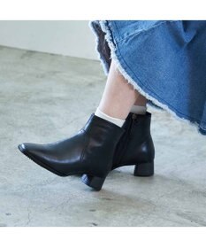 ing <ing>【WEB限定】スクエアトゥショートブーツ