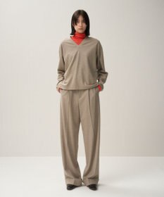 ATON MERINO COLLEGE JERSEY | Vネックプルオーバー