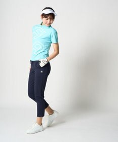 FILA GOLF／marie claire 【FILA GOLF】 バックプリントモックネックシャツ