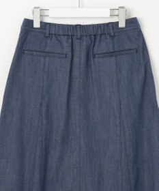 J.PRESS LADIES 【洗える】セルロースシャンブレー フレアー スカート