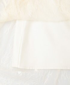 earth music&ecology レースフリルティアードスカート