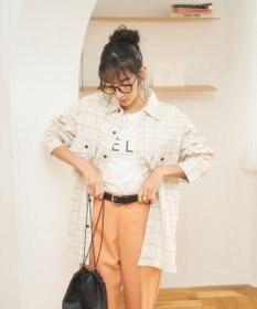 WEGO 【ユニセックス着用ITEM/SMLサイズ展開】チェックネルシャツ