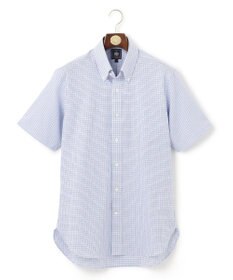 J.PRESS MEN 【EXTRA COMFORT / 形態安定・ストレッチ・抗菌防臭・速乾】ピンオックス ファンシーチェック 半袖シャツ/B.D.