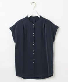 ANY SIS L 【洗える】ダブルボタンフレンチスリーブ ブラウス