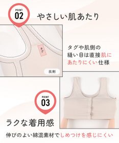 Wing ブラジャー 前あきタイプ ノンワイヤー 【腕が上がりにくいときに】 着脱しやすい 綿混(身生地部) しめつけにくい 入院 介護 術前 術後 授乳 KB1100 ウイング／ワコール