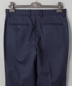 GOTAIRIKU シワになりにくい【御幸毛織/みゆきけおり】DRY SPINNER(ドライスピナー)スーツ（ネイビーストライプ）