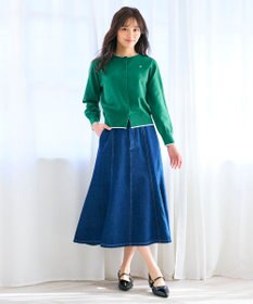 Feroux ロゴ刺繍ニット カーディガン