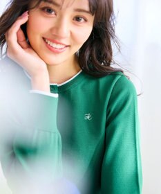 Feroux ロゴ刺繍ニット カーディガン