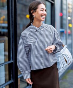 UNFILO コットンブロード フォルムシャツ