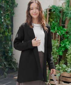 Tiaclasse 【洗える】リブ編み着流しカーディガン