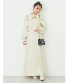 earth music&ecology ＳＥＴ２点ジャガードボレロ＋ワンピース