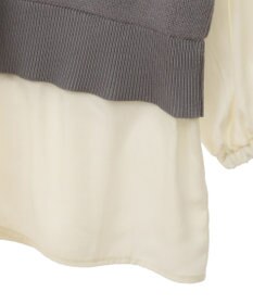 Green Parks 布帛ドッキングニットチュニック