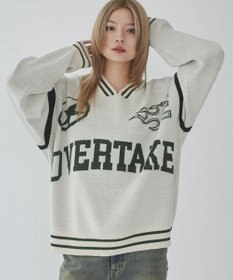 WEGO 【ユニセックス着用ITEM】ラインリブゲームロゴプルオーバー