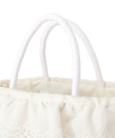 Maison de FLEUR 【2Way】レースフリルメイズ2Wayカゴバッグ