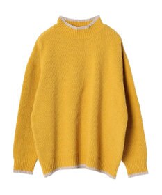 CRAFT STANDARD BOUTIQUE 洗えるモールニット配色プルオーバー