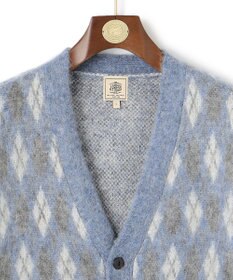 J.PRESS MEN 【KING SIZE】【WEB限定カラー有】モヘアヤーン アーガイルカーディガン