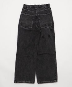 WEGO 【ユニセックス着用YD/ウエスト調整可/MLサイズ展開】グラフィックデニムパンツ