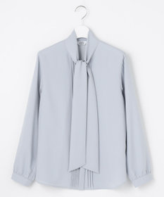 J.PRESS LADIES 【洗える】ヌーディスバックサテン ボウタイ ブラウス