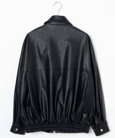 WEGO ヴィンテージライクFレザーBIGブルゾン