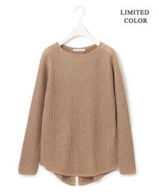 ICB 【WEB限定カラーあり・洗える】ペーパーブレンドシャインニット プルオーバー