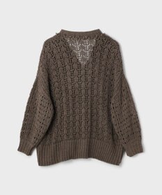 GRACE CONTINENTAL zipミドルニットカーディガン