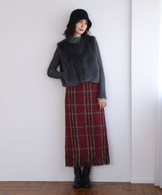 Green Parks ・ＡＮＤＳＥＡＲＣＨ　メランジリブハイネックニット