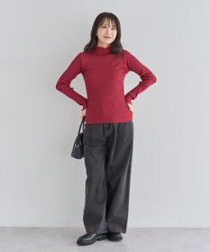 Green Parks ・ＡＮＤＳＥＡＲＣＨ　メランジリブハイネックニット