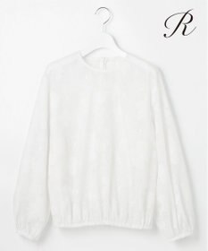 23区 【R(アール)】エンブロイダリーオーガンザ ブラウス