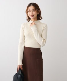 Green Parks ・ＡＮＤＳＥＡＲＣＨ　メランジリブハイネックニット