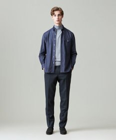 J.PRESS MEN 【ウォッシャブル可】トリートメントウール ストレッチフランネル スラックス