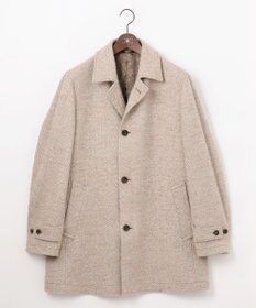 JOSEPH ABBOUD 【尾州産カシミヤブレンド素材/軽量】カシミヤブレンドアルパカヘリンボーン ステンカラーコート