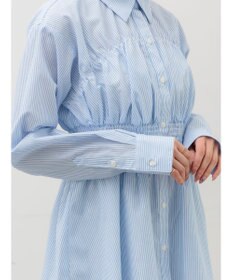 Te chichi ペプラムシャーリングシャツブラウス