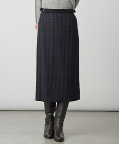 J.PRESS LADIES S milledタータンラメチェック ナロー スカート