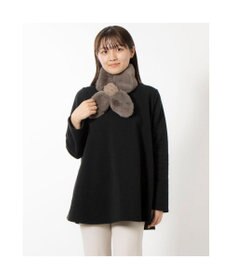 UNBILLION カシュネ cache nez / ニット×フェイクファーマフラー