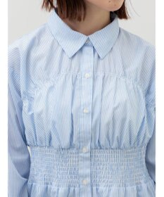 Te chichi ペプラムシャーリングシャツブラウス