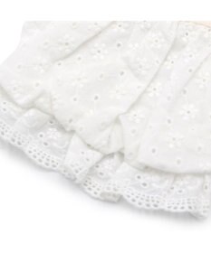 PET PARADISE ペットパラダイス レース バルーン ワンピース 《ホワイト》 小型犬