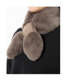 UNBILLION カシュネ cache nez / ニット×フェイクファーマフラー