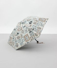 AURORA 【 Beaurance （ビューランス）】プリント額縁柄晴雨兼用傘（折りたたみ傘）