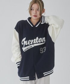 WEGO 【ユニセックス着用ITEM/MLサイズ展開】サガラワッペンスウェットスタジャン