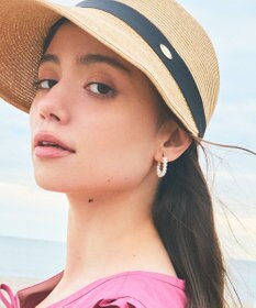 TOCCA PEARL HOOP PIERCED EARRINGS 淡水バロックパール ピアス