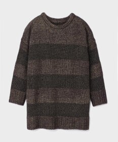 GRACE CONTINENTAL ラメボーダーニットトップ