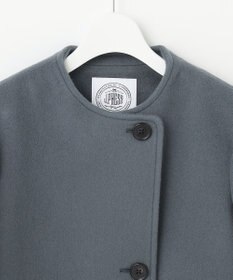 J.PRESS LADIES L ショートビーバー ノーカラーコート