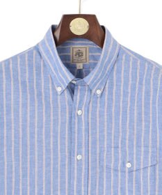 J.PRESS MEN 【WEB・一部店舗限定】コットンリネンストライプシャツ