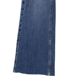 earth music&ecology セルフカットフレアデニムパンツ